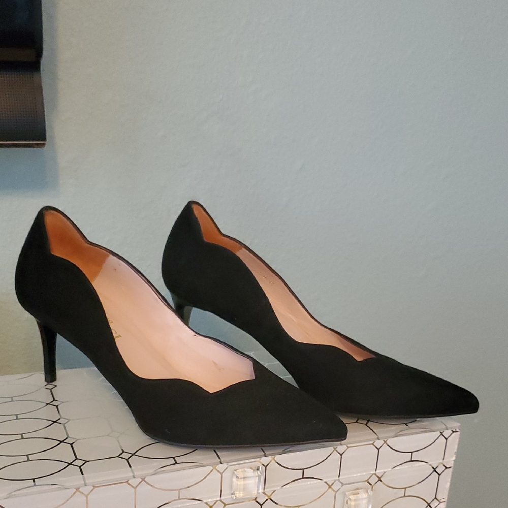 Sesto Meucci Black Heels Classic Pointed-Toe Pumps